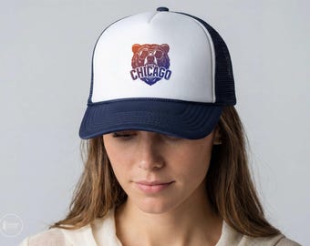 Chicago Football Trucker Hat – Retro Design Snapback