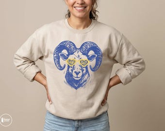 Rams Mascot Sweatshirt: Unisex GameDay Football Fan Apparel