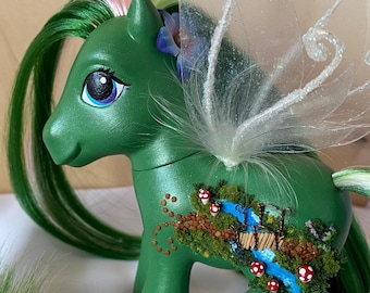 GEUREND! - Op maat geschilderde/ontworpen G3 My Little Pony - Fairy Garden-ontwerp