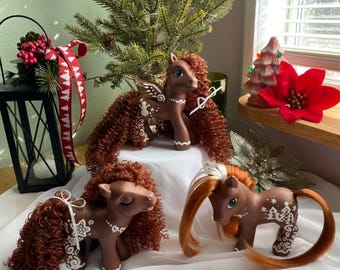 Kies er één: GEUREND! Op maat geschilderd/ontworpen G3 My Little Pony - Gingerbread-kerstontwerp