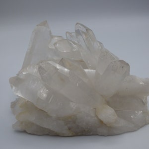 Clear Quartz Cluster Crystal, Crystal Quartz Cluster, Raw Quartz Crystal Cluster Specimen, Raw Quartz Cluster, Raw Crystals and Stones.  (A)