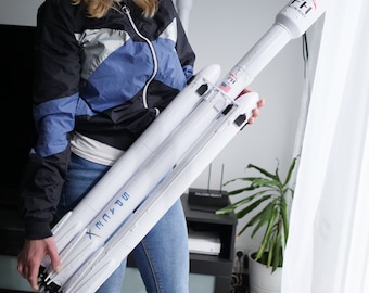 Matchbox Sky Busters – Cohete Falcon Heavy De Metal Fundido A Presión | Inspirado En SpaceX | Incluye Tapete De Juego Y Soporte | A Partir De 3 Años | Coleccionable