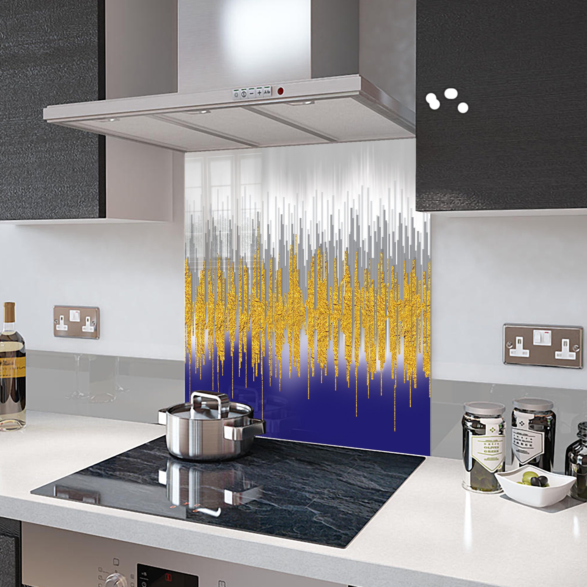 Kitchen Glass SplashbackKitchen Splashback TilePrinted Kitchen Glass SplashbackTempered Glass