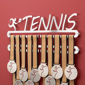 Tennis Medal Display Doble hanger, Padel Medal Holder, Medallero de tenis, Medal holder, Colgador de medallas , Padel gift, Sport Gift