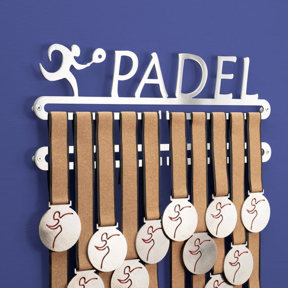 Medallero de Pádel de Tenis Doble percha, Medallero de Pádel, Medallero de  Padel, Medallero, Colgador de medallas, Regalo de Pádel, Regalo Deportivo -   España