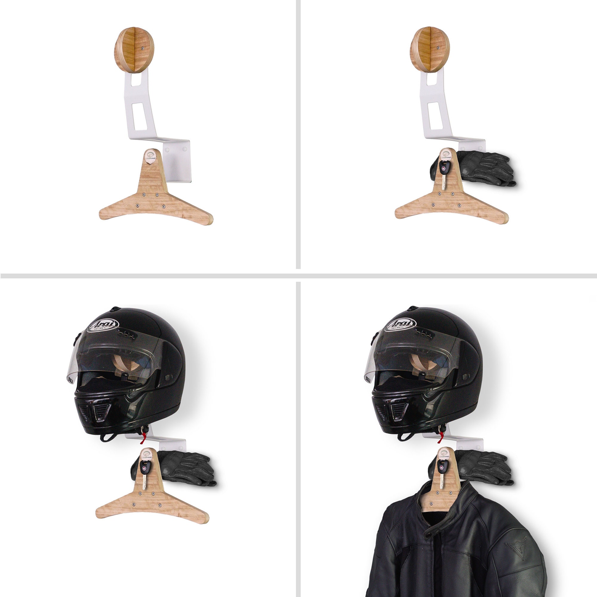 Helmet Rack Holder Motorcycle Gear Rack Hanger Allinone Etsy