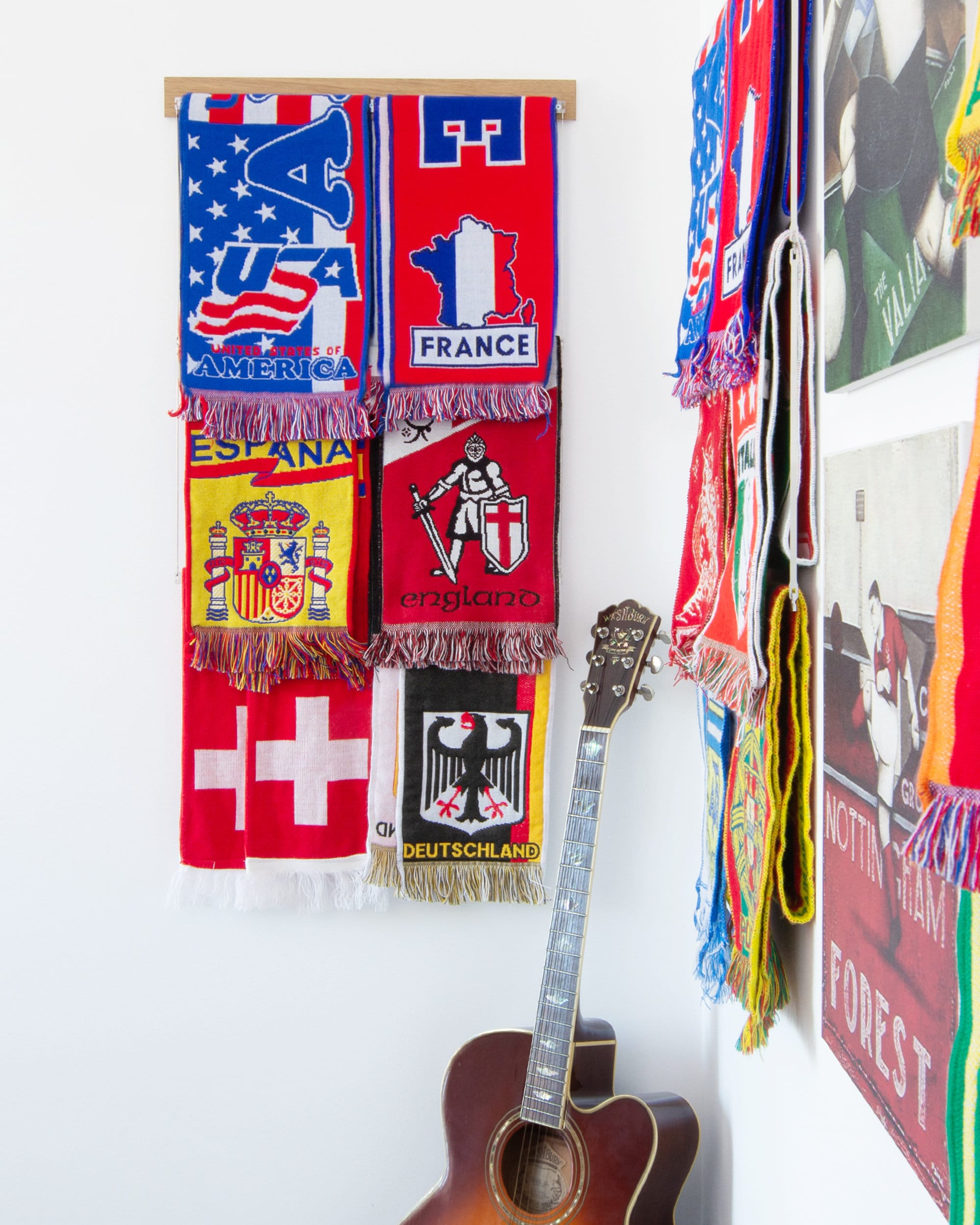 Vintage Manchester United Football Club Tour 2013 Scarf