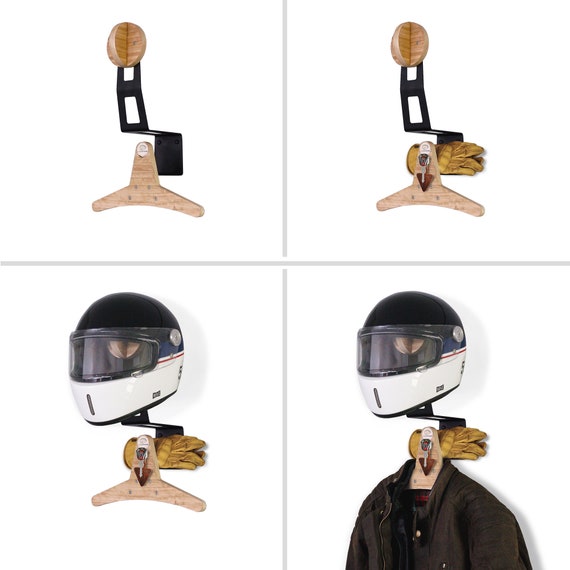 Soporte para casco Colgador para portaequipajes de motocicleta Solución  todo en uno para su equipo Casco, chaqueta, guantes y llaves -  México
