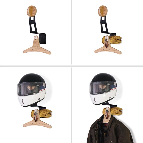 Soporte para casco Colgador para portaequipajes de motocicleta Solución  todo en uno para su equipo Casco, chaqueta, guantes y llaves -  México