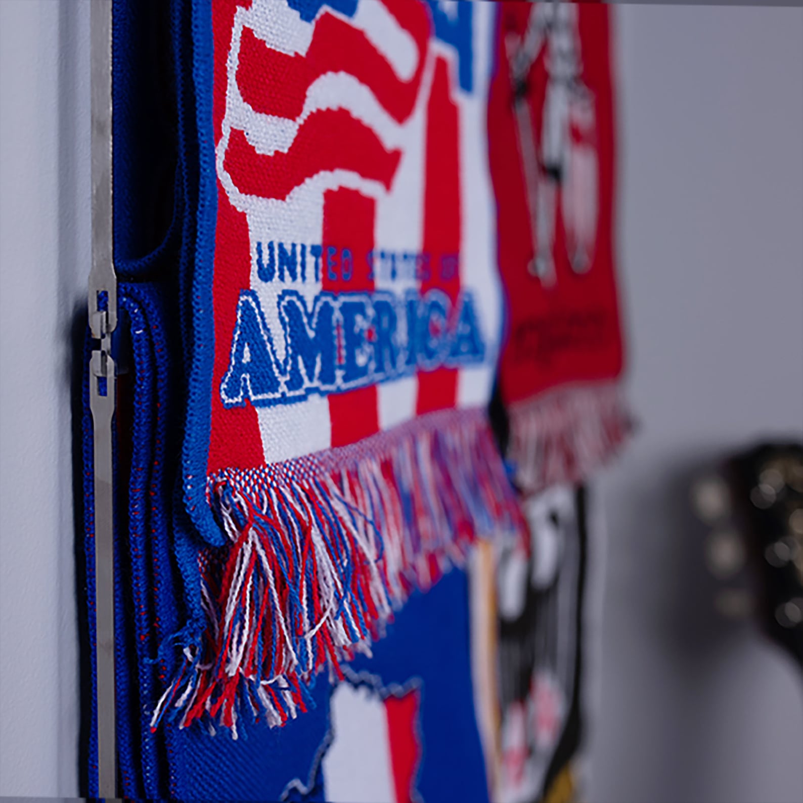 Sport Scarfs Display Rack Football Soccer Scarves Display Etsy