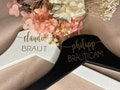 Personalized Clothes Hanger | Wedding | Bride | Groom | Best Man | Bachelor Party | Bridesmaid | Bridal Calendar | Bridesmaid Box