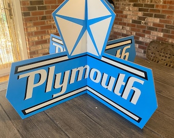 Chrysler Plymouth Metal Sign 20x20 Inch - Etsy