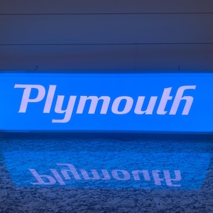 Chrysler Plymouth backlit Sign, Plymouth Hemi Cuda, Road Runner GTX men’s Christmas Gift