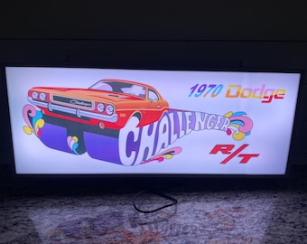 Dodge Challenger Sign | Officially Licensed Garage Decor | Christmas Gift for Men & Muscle Car Fans