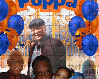 Puzzle fotografico personalizzato: puzzle personalizzato da 120 pezzi / regalo per la famiglia, regalo di anniversario, ricordo per bambini, puzzle della memoria, puzzle personalizzato a sublimazione