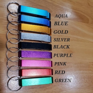 Personalized Bottle Opener Keychain, Laser Engraved Keychain Bottle opener, Wedding party gift, Gift for him or her, Graduation Gift, Custom