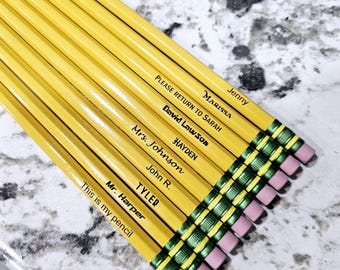 Custom Engraved Pencils: Personalized Back to School Gift