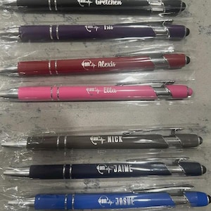 Personalized Laser Engraved Pen with Stylus: Custom Office Gift image 8