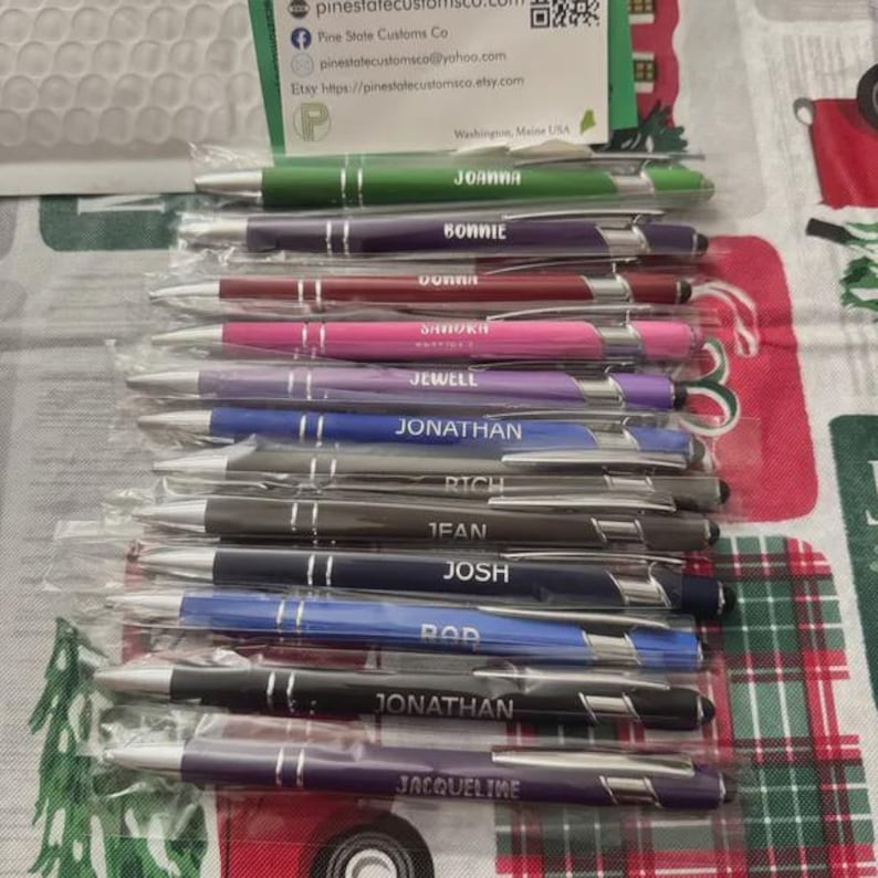 Personalized Laser Engraved Pen with Stylus: Custom Office Gift image 9