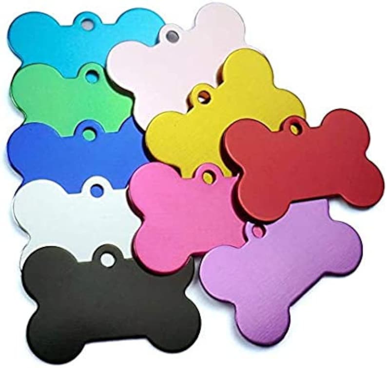 Personalized Laser Engraved Pet Tag: Custom Bone Tag image 4