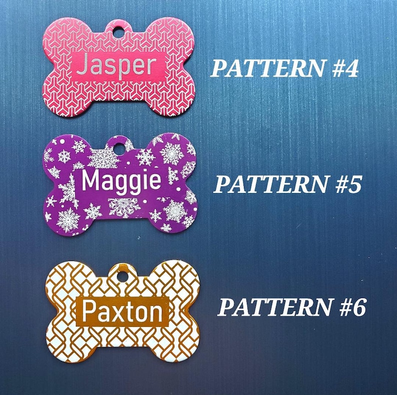 Personalized Laser Engraved Pet Tag: Custom Bone Tag image 6