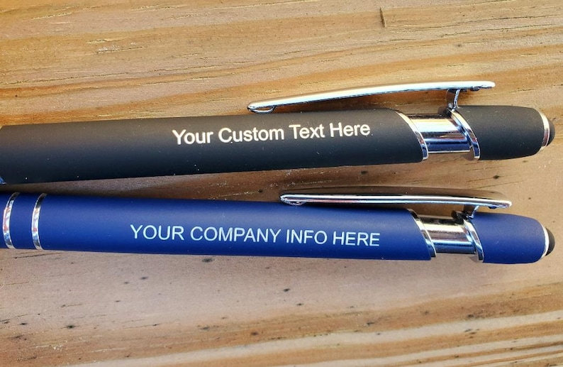 Personalized Laser Engraved Pen with Stylus: Custom Office Gift image 3