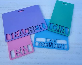 Custom Acrylic Badge Buddy: Personalized ID Badge Backer