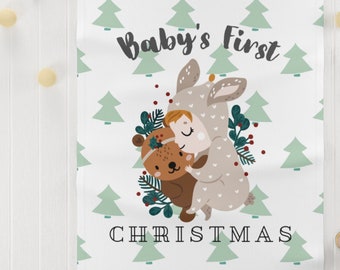 Personalized Baby Blanket | First Christmas Gift, Baby Shower Present