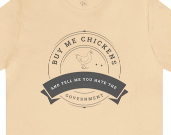 Buy Me Chickens Tee | Retro Faded Farmhouse Chicken Lover Shirt
