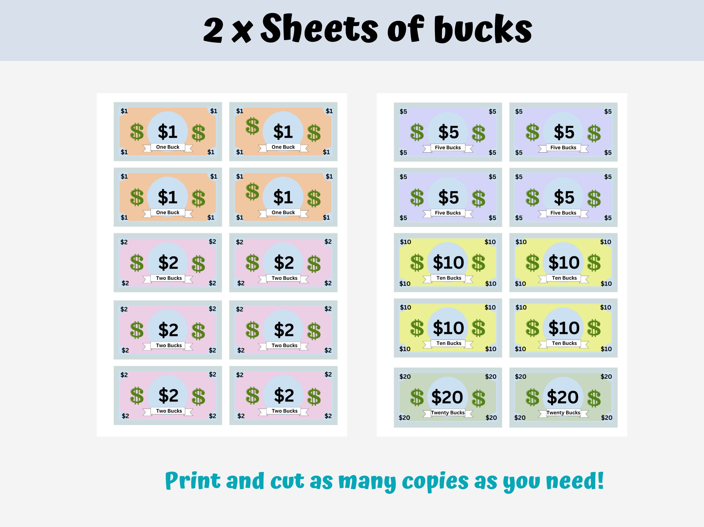 Editable Kids Reward Bucks, Printable, Mom Bucks, PDF Reward System for ...