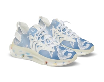 Sneaker mit Wolken Print | Herren Mesh Sneakers