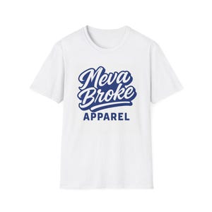 Meva Broke Apparel handskriven logotyp t-shirt | Retro Script Tee