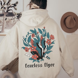 Fearless Flyer Hoodie, Fearless Phrase Shirt, Fearless Shirt, Gifts for Her, Gifts for Him,Be brave, No fear,Motivational, Positive Gift Tee
