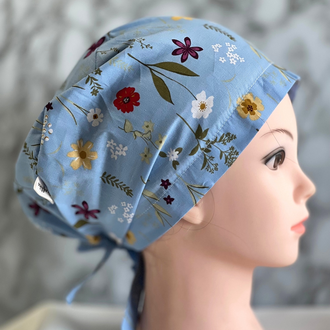 Women's Scrub Caps/cotton Scrubs/slouchy Scrub Cap/surgical Caps/ Nurse