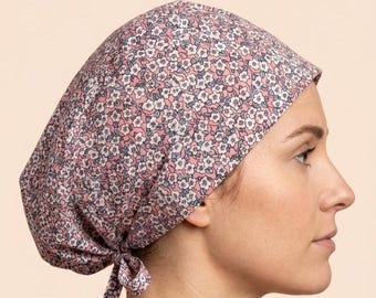 Floral Patterned Scrub Cap