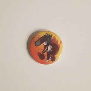 Chibi Denji Chainsaw Man Form Button