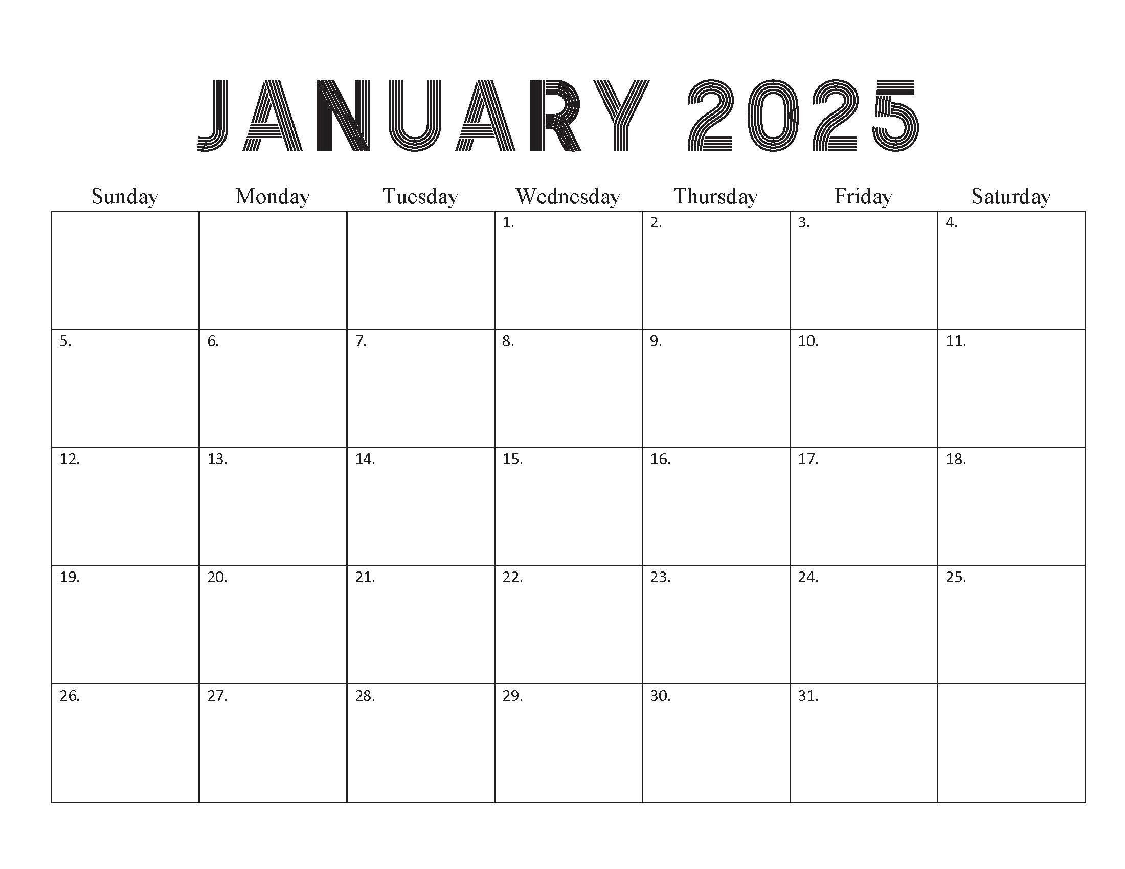 20232025 Printable Editable Calendars Monthly Calendar Etsy UK
