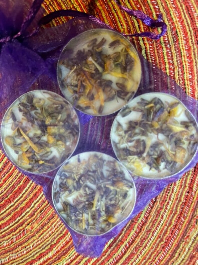 Herbal Intention Tea Candles Handmade image 7