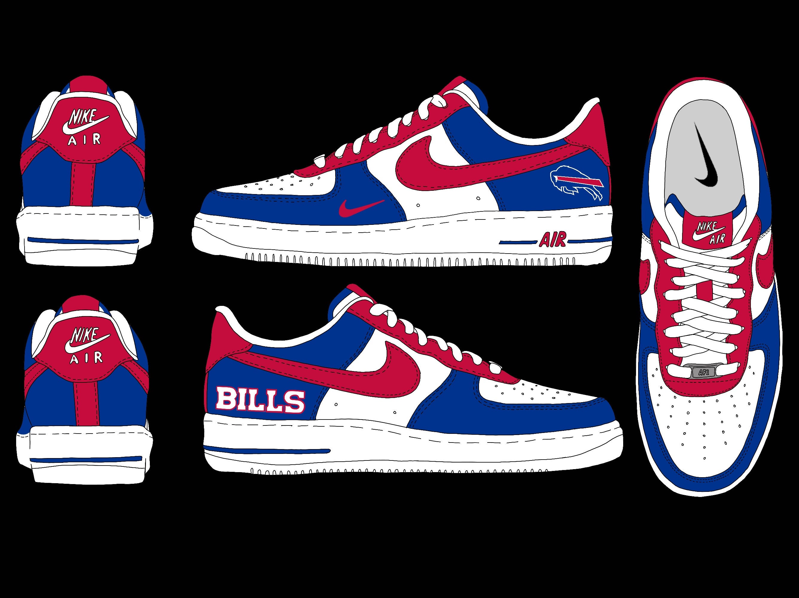 Nike Bills Shoes - Etsy