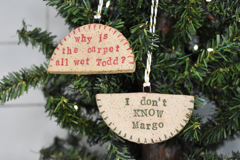 Todd and Margo Ornament Set Christmas Vacation Etsy