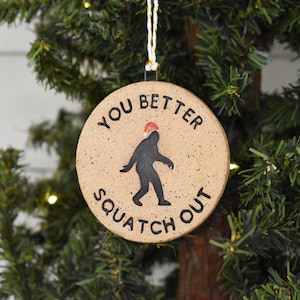 Santa Sasquatch Ornament