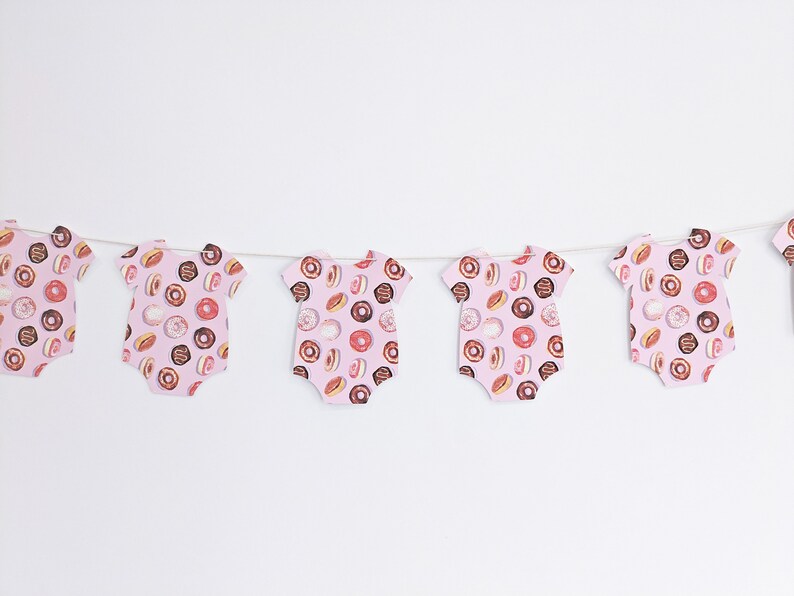 Blue Baby Shower Bow Banner - Gingham Onesie Garland For Gender Reveal & Nursery Decor