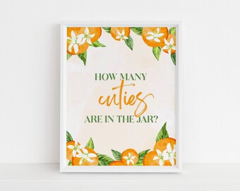 Little Cutie Baby Shower Game, Little Cutie Baby Shower Activity, Printable Baby Shower Games, Little Cutie Guessing Game, Instant Download!