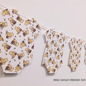Winnie the Pooh Baby Shower Banner, Winnie the Pooh Baby Shower Garland, Classic Winnie the Pooh Onesie Decoration, Pooh Bear Baby Shower
