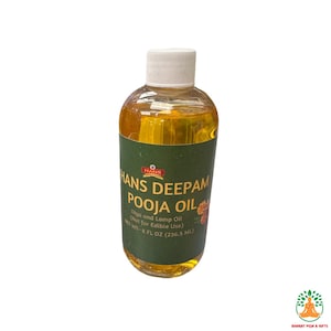 Panch Deepam Oil Mogra/Divine Oil/Lighting lamps/Neem Oil, Mahua Oil, mogra oil,Castor Oil, cow's Ghee oil 8 oz