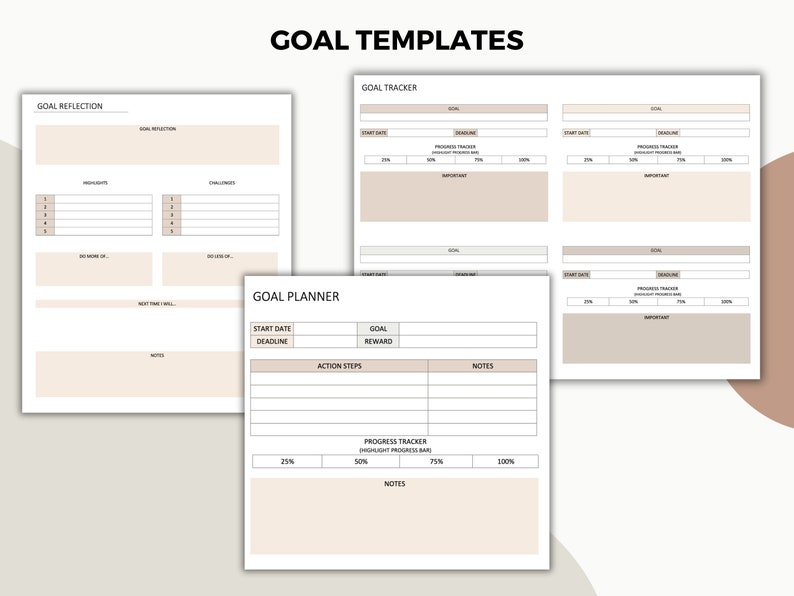 Onenote Productivity Planner Templates Digital Planning for Etsy