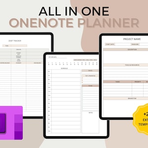 ONENOTE PLANNER, Digitale Planung für iPad, Laptops und Computer, alles in einem digitalen Planer