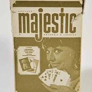 Savon vintage MAJESTIC Cartes à jouer Promotionnel Montréal Savon Qualité supérieure
