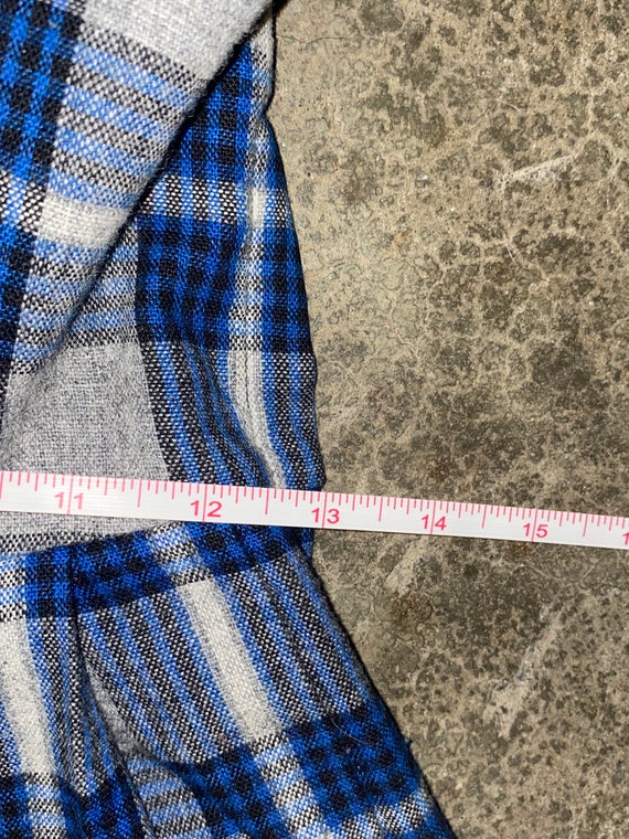 50s side zip girls flannel dress - image 4