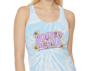 Rodeo Mama Tie Dye Racerback Tank Top (3 Color Options)